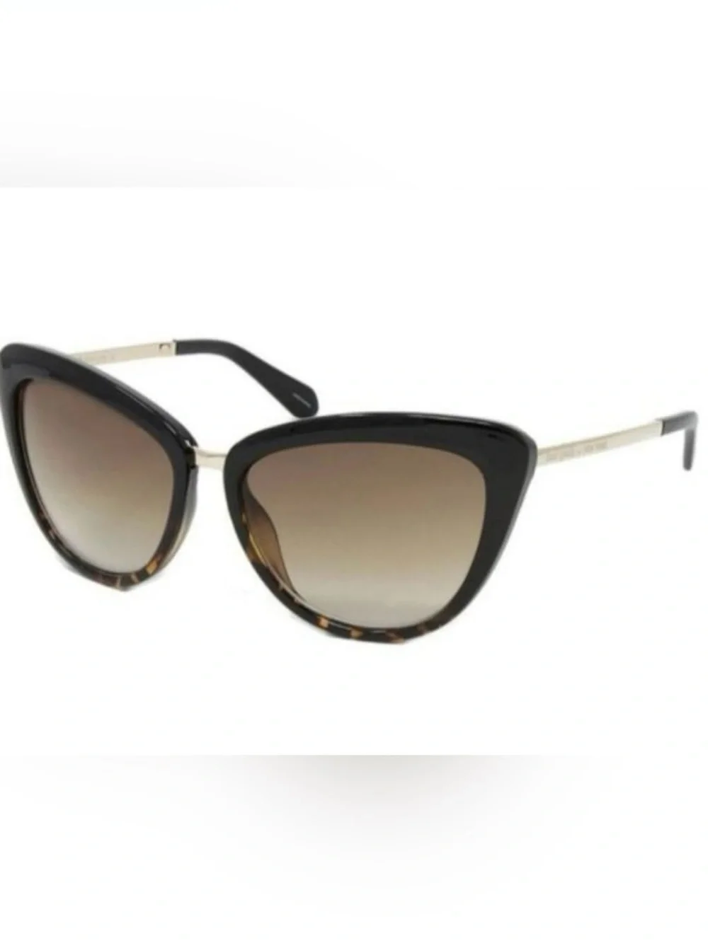 KATE SPADE Black & tortoise Havana Cissy Butterfly Sunglasses